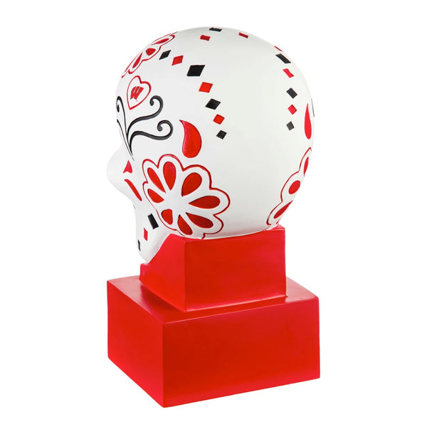 Team Sports America University of Wisconsin-Madison Sugar Skull Statue