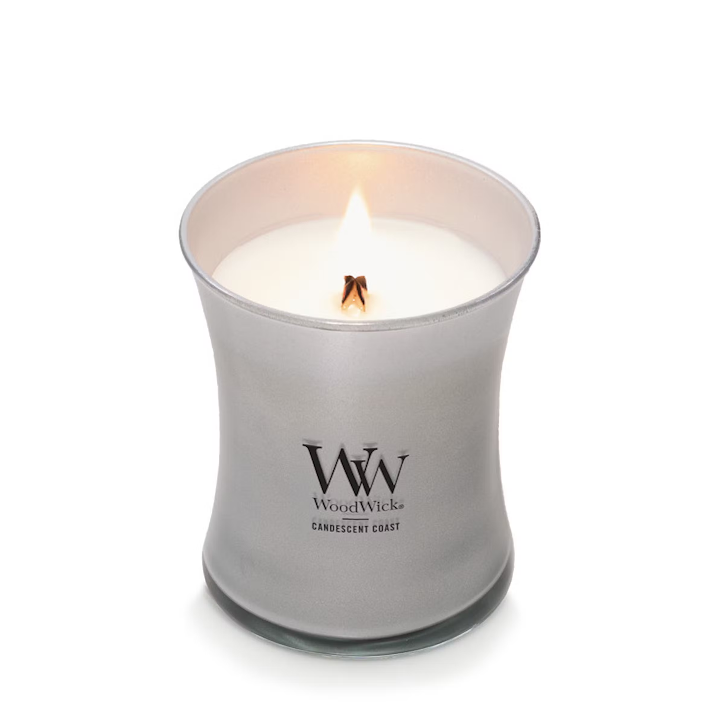 WoodWick Medium Hourglass Precious Metals Candle - Candescent Coast