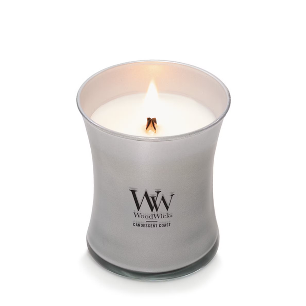 WoodWick Medium Hourglass Precious Metals Candle - Candescent Coast