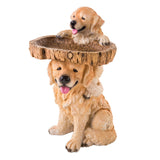 Evergreen Playful Puppies Bird Bath