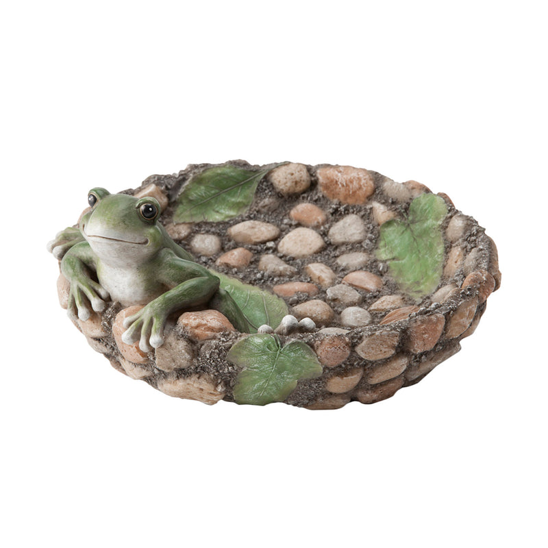 Evergreen Happy Frog Tabletop Bird Bath