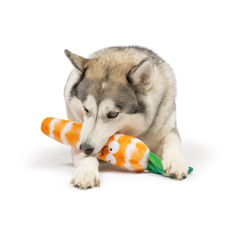 Huxley & Kent Power Plush Sweet Carrot Dog Toy - Small