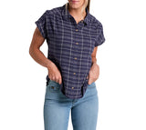 KÜHL Womens Wylde Plaid Short Sleeve Top