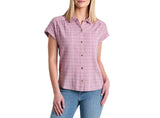 KÜHL Womens Wylde Plaid Short Sleeve Top