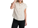 KÜHL Womens Wylde Plaid Short Sleeve Top