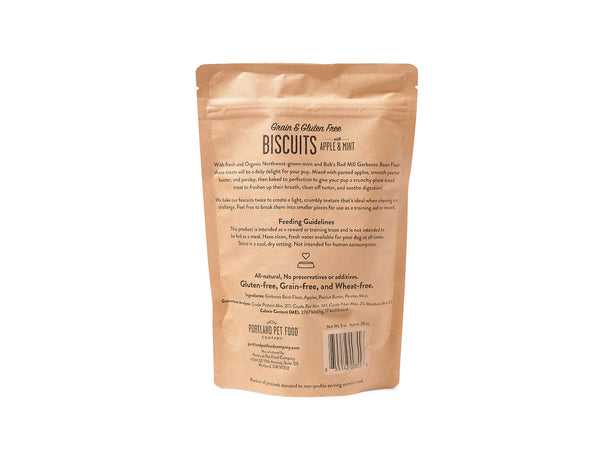 Portland Pet Food Company Grain & Gluten-Free Apple & Mint Biscuits Dog Treats - 5 oz.