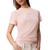 Calvin Klein Womens Bold Logo Graphic Classic Short Sleeve T-Shirt