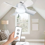 Bell + Howell Socket Ceiling Fan with Light & Remote Control