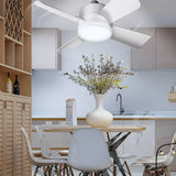 Bell + Howell Socket Ceiling Fan with Light & Remote Control