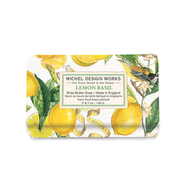 Michel Design Works Lemon Basil Medium Bath Soap Bar