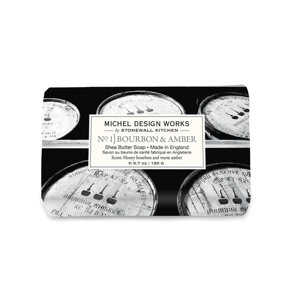 Michel Design Works Bourbon & Amber Medium Bath Soap Bar