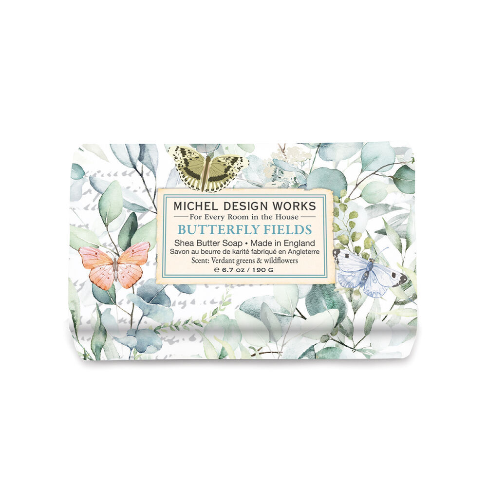 Michel Design Works Butterfly Fields Medium Bath Soap Bar