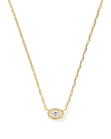 Kendra Scott Mini Elisa Luxe Gold Short Pendant Necklace