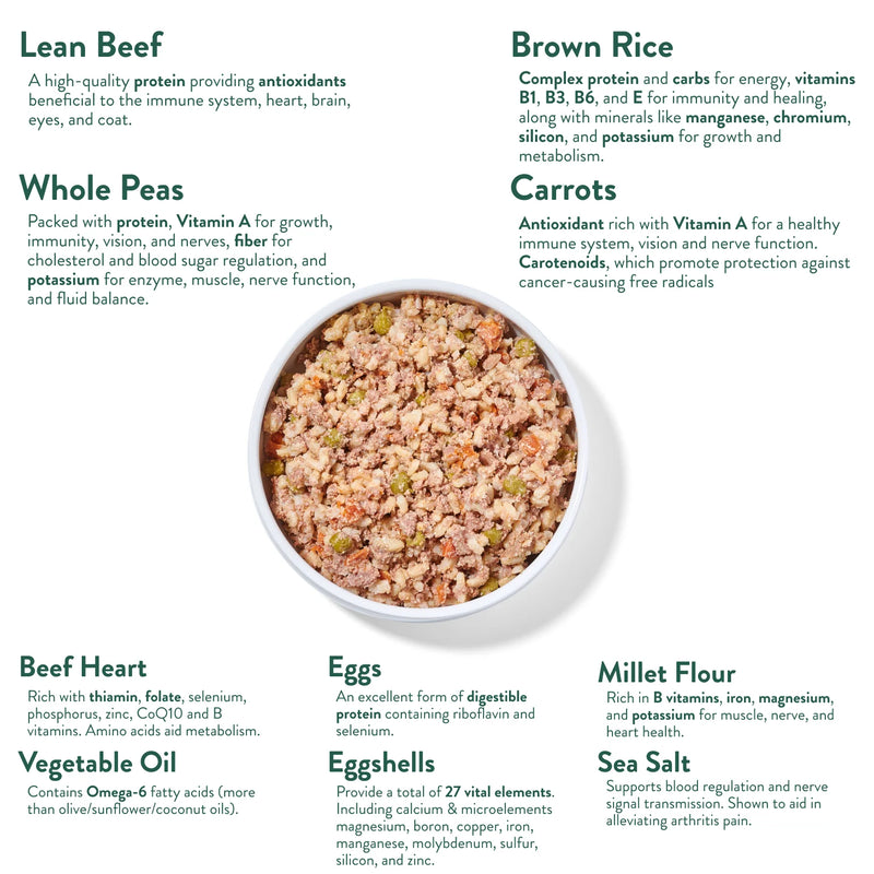 Portland Pet Food Company Rosie's Beef N' Rice Homestyle Dog Meal Pouch - 9 oz.
