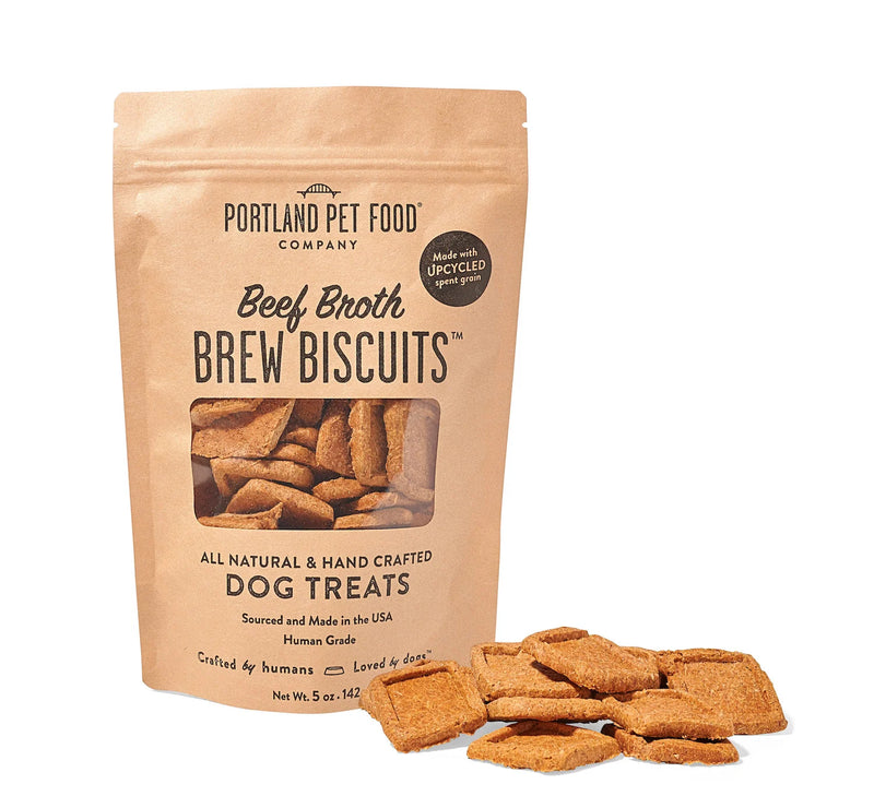 Portland Pet Food Company Brew Biscuits with Beef Broth Dog Treats - 5 oz.