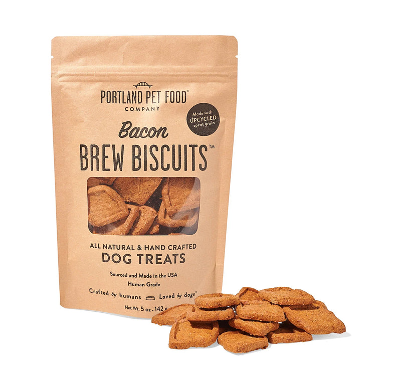 Portland Pet Food Company Brew Biscuits with Bacon Dog Treats - 5 oz.