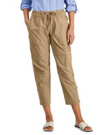 Nautica Womens Cotton Roll-Tab Utility Pants