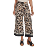 Ruby Road Womens Damask Textured Elastic Waist Pants