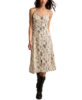 Lucky Brand Womens Festival Printed Simone Slip Dress