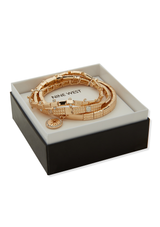 Nine West Faith Charm Crystal Stretch Bracelet Set