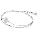 Swarovski Sublima Bangle Bracelet - White, Rhodium plated