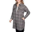 Ruby Rd. Womens Button Down Long Shacket