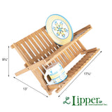 Lipper International Bamboo Folding Dish Rack