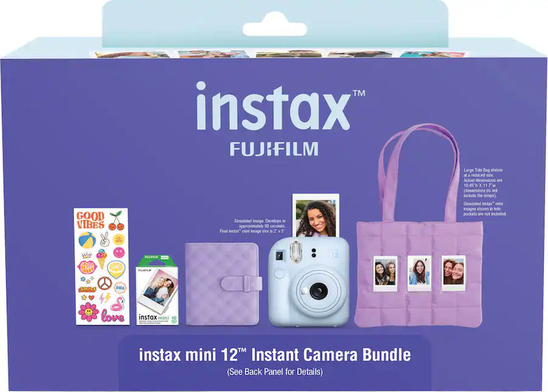 Fujifilm Instax Mini 12 Holiday Bundle 2025 - Pastel Blue