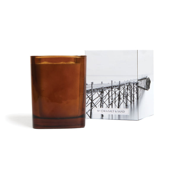 Michel Design Works Sea Salt & Sand Square Amber Candle