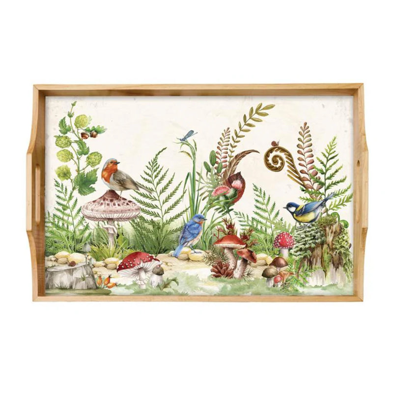 Michel Design Works Moss & Oak Wood Tray