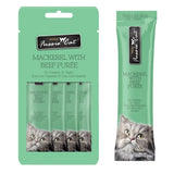 Fussie Cat Mackerel with Beef Purée Cat Treat - 0.5 oz.