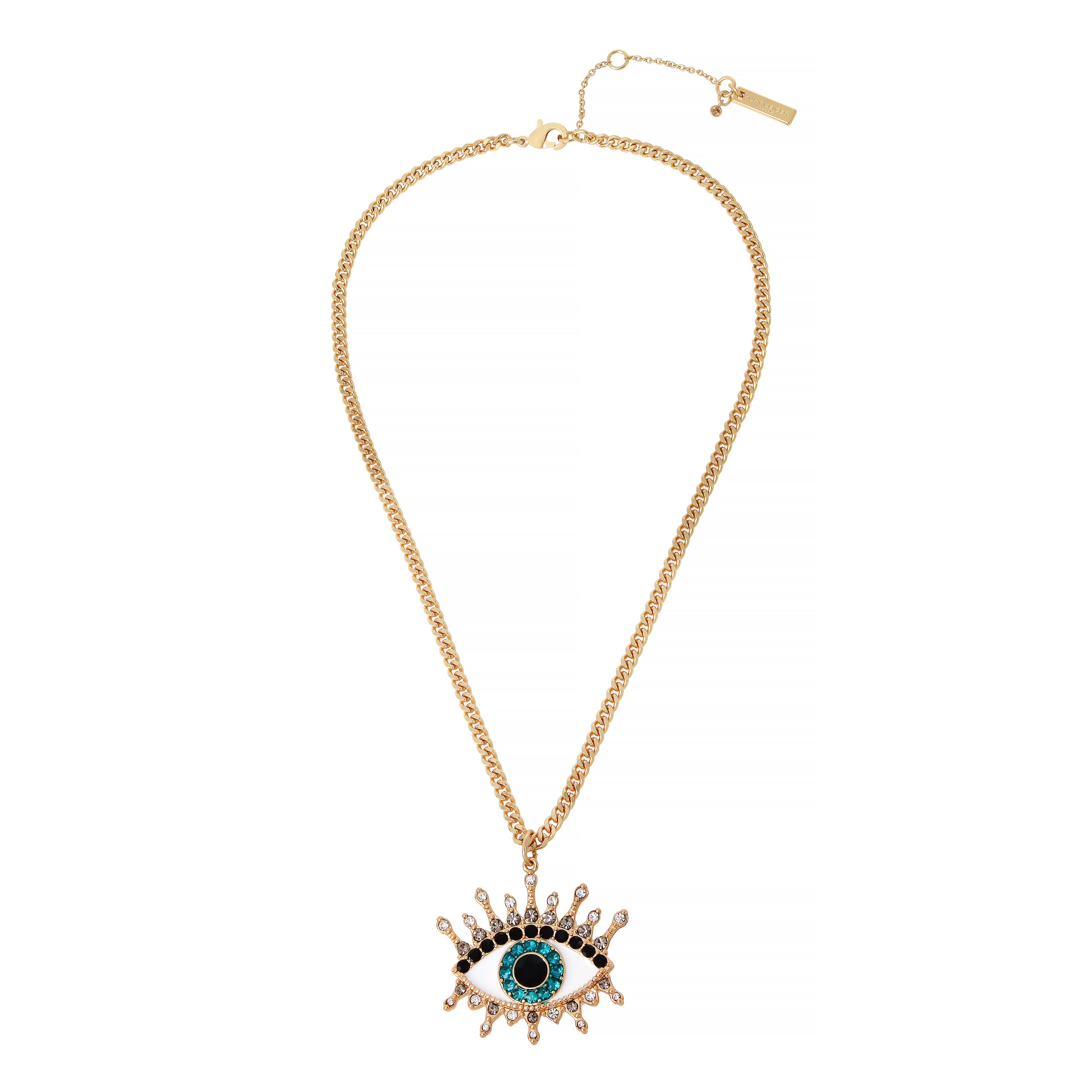 Kurt Geiger Evil Eye Belly Chain Kurt Geiger London Evil Eye Choker Necklace Clear Jelly  main image 2