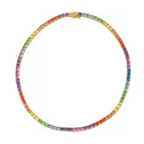 Kurt Geiger Jewel Rainbow Tennis Necklace