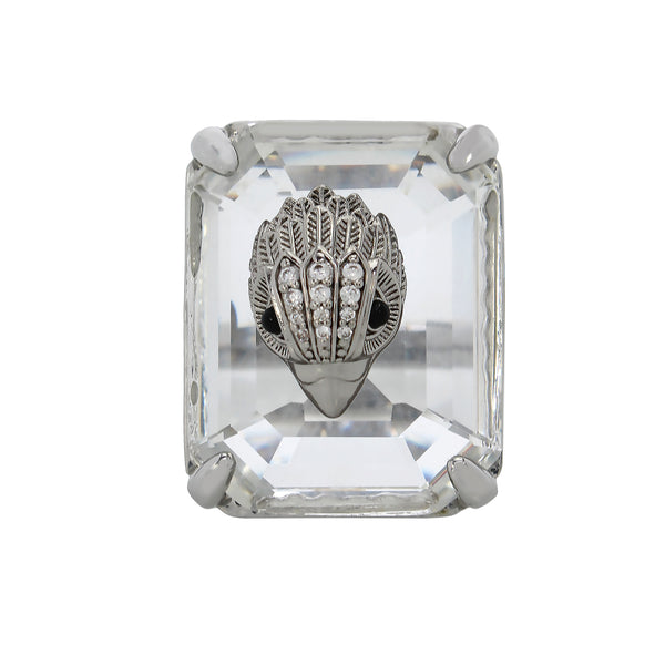 Kurt Geiger Signature Eagle Stone Cocktail Ring - Size 8