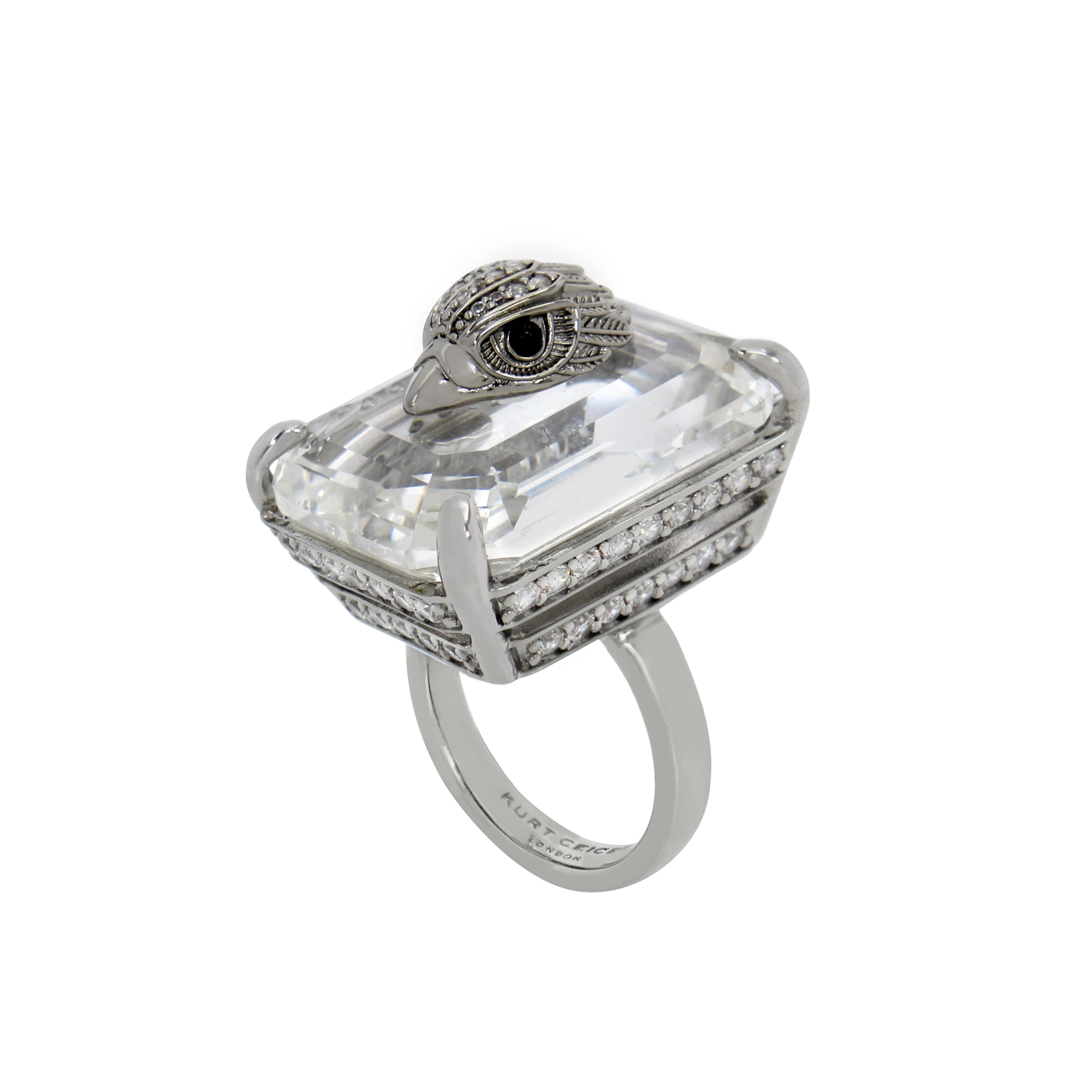 Kurt Geiger Signature Eagle Stone Cocktail Ring - Size 8