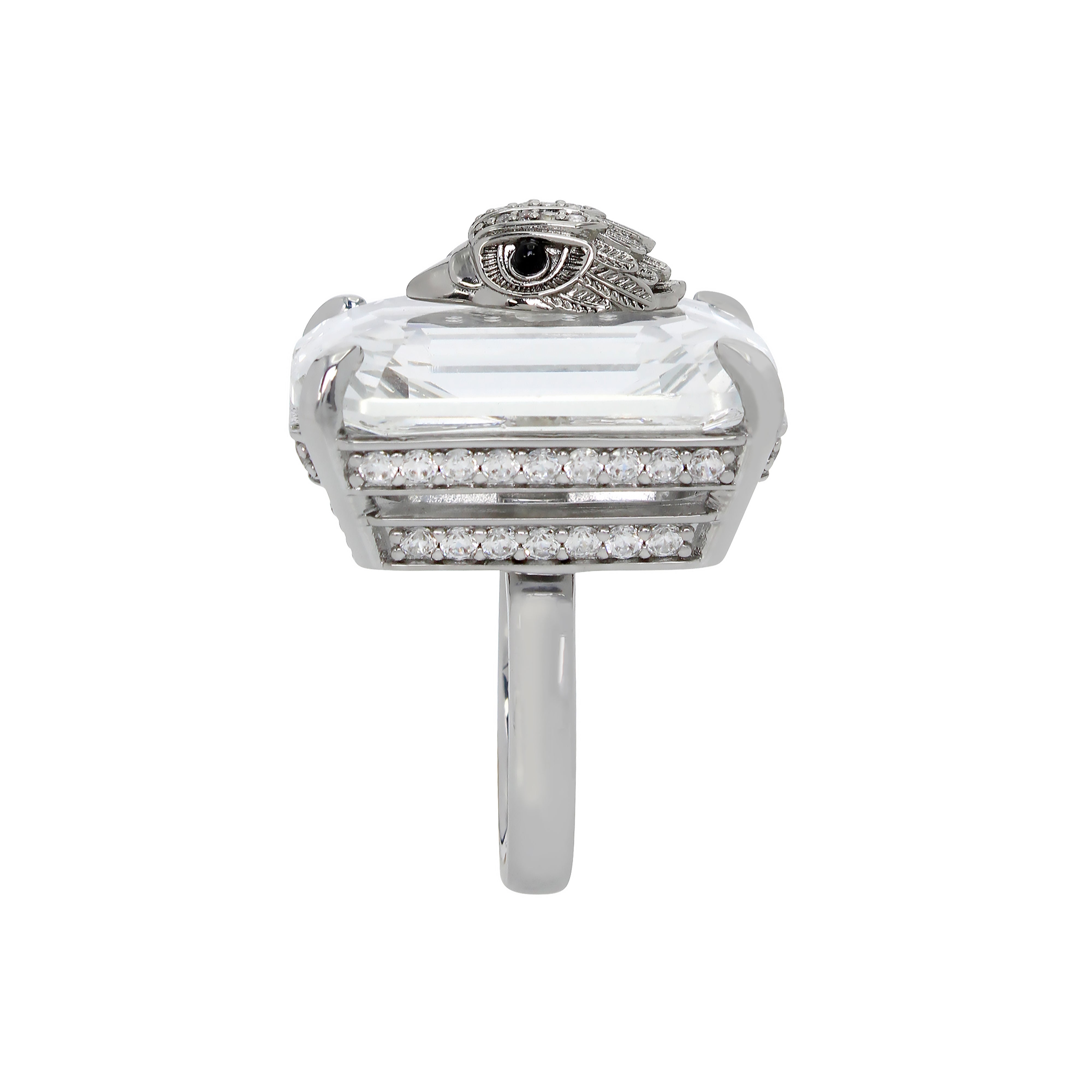 Kurt Geiger Signature Eagle Stone Cocktail Ring - Size 8