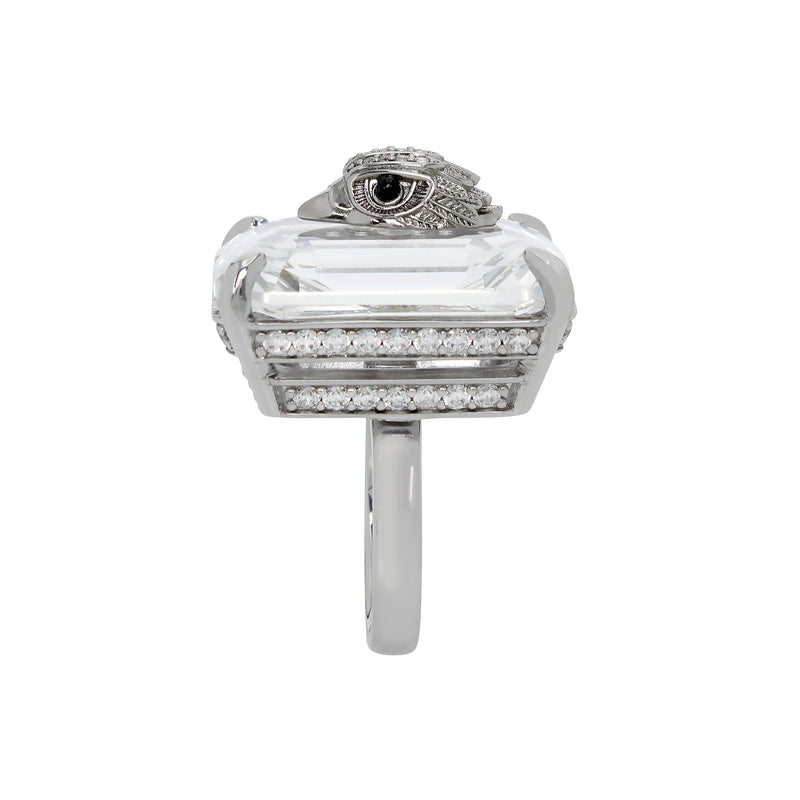 Kurt Geiger Signature Eagle Stone Cocktail Ring - Size 8