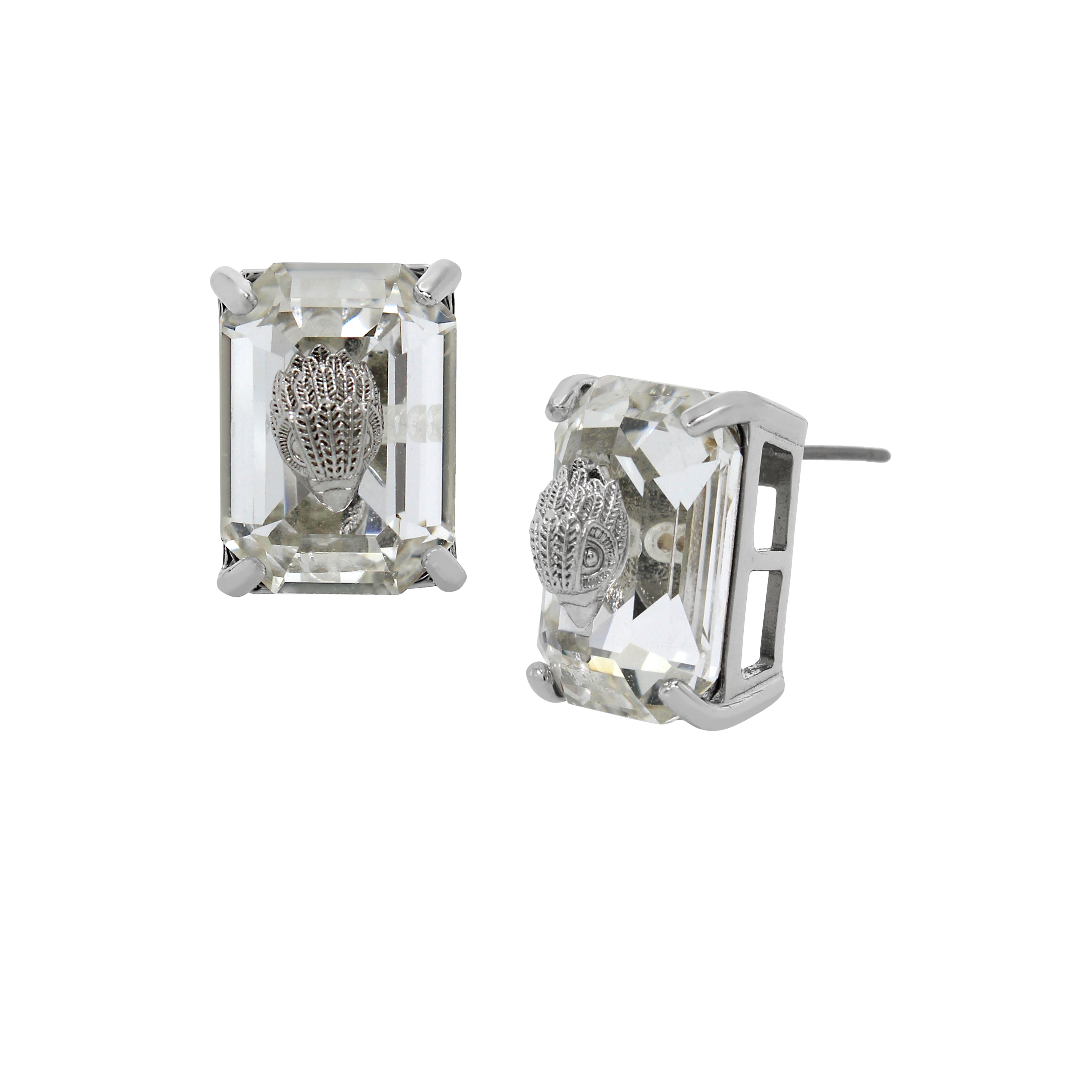 Kurt Geiger Signature Eagle Stone Stud Earrings