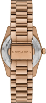 Michael Kors Womens Lexington Lux Rose-Gold Watch