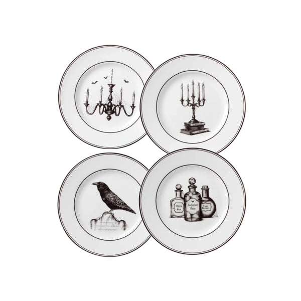 Lenox Vintage Halloween Dessert Plates - Set of 4
