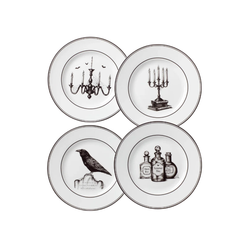 Lenox Vintage Halloween Dessert Plates - Set of 4