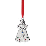 Lenox Silver Jeweled Santa Ornament