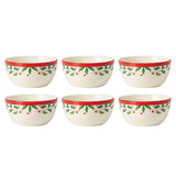 Lenox Holiday 6-Piece Dessert Bowl Set