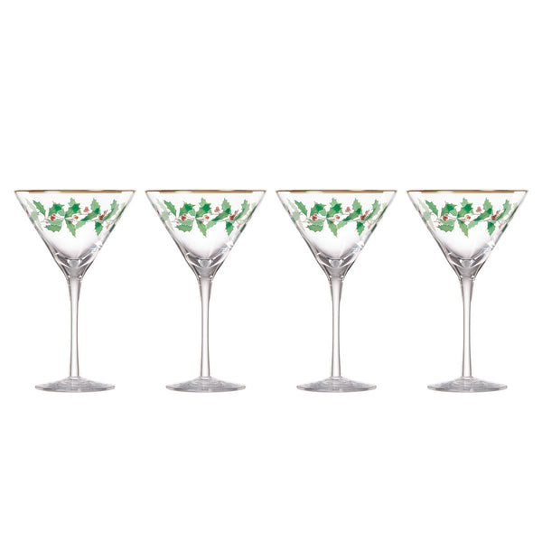 Lenox Holiday 4-Piece Martini Glass Set