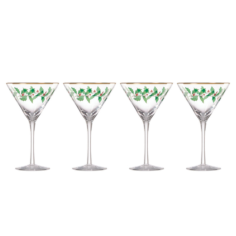 Lenox Holiday 4-Piece Martini Glass Set