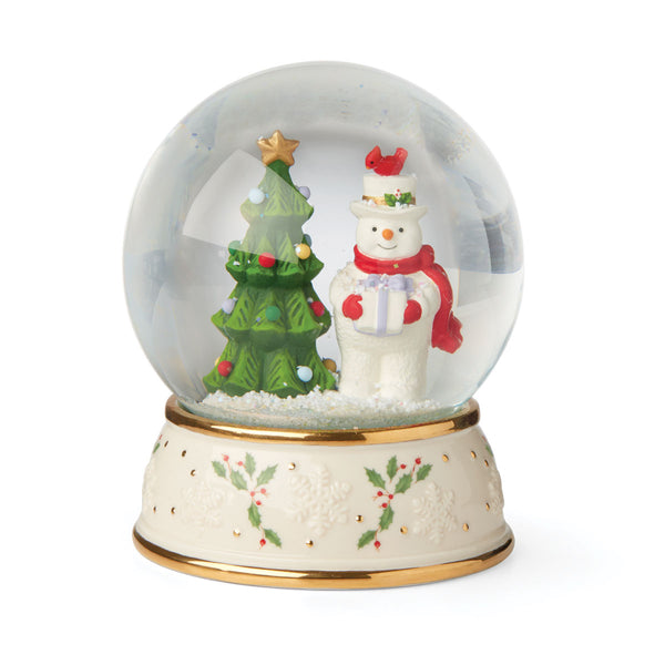 Lenox Happy Holly Days Snow Globe