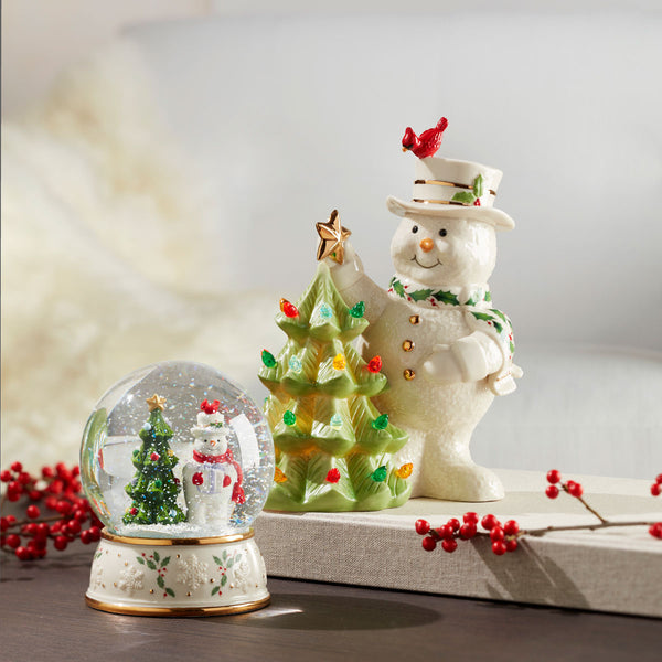 Lenox Happy Holly Days Snow Globe