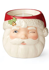 Lenox Santa Figural Votive with Tealight Candle