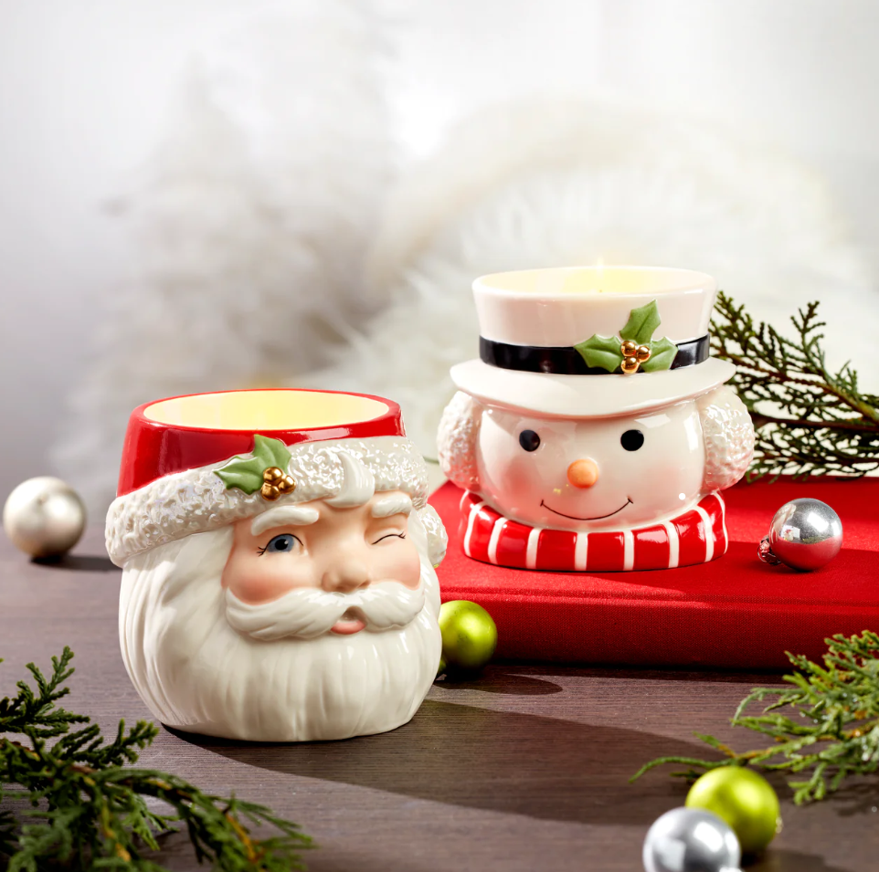 Lenox Santa Figural Votive with Tealight Candle
