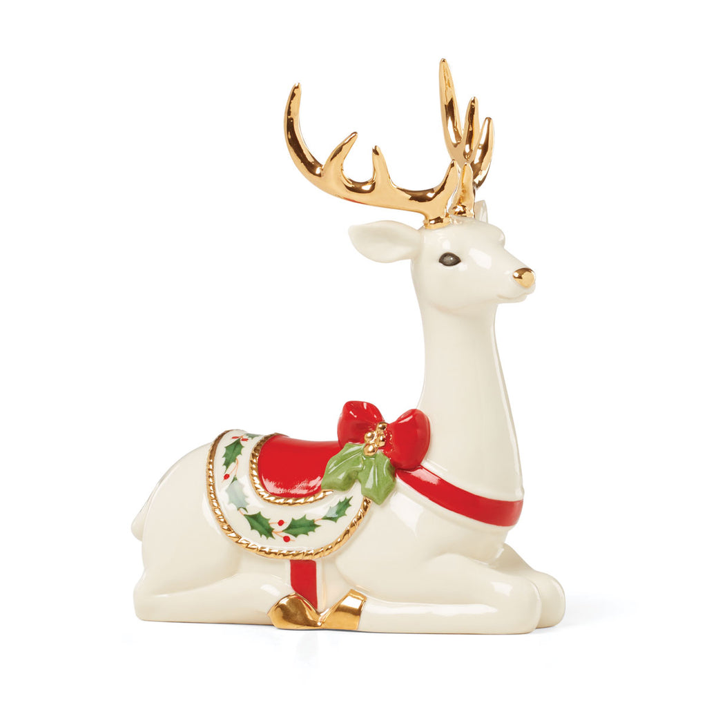 LENOX レノックス　TENDER DEVOTION 犬　置物 Lenox Laying Reindeer Figurine – ShopCGX